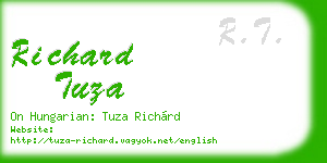 richard tuza business card
