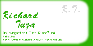 richard tuza business card